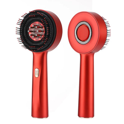 Peigne de Massage Électrique avec Thérapie par Lumière Rouge et Vibration – Brosse de Cuir Chevelu pour la Pousse des Cheveux, Anti-Chute, Applicateur d’Huile ou de Sérum Capillaire