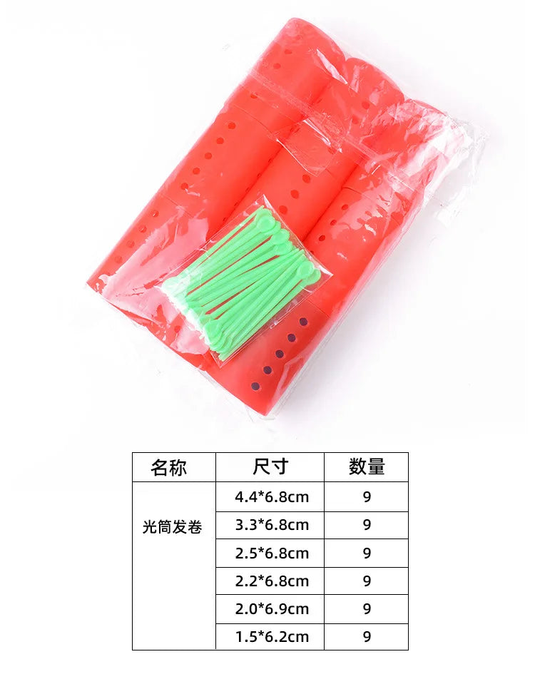 Rouleaux/Boucles de Cheveux Auto-agrippants – Crochets pour Boucler Sans Chaleur – Rouleaux de Coiffage Jumbo pour Salon – Outils de Styling Adhérents pour Cheveux