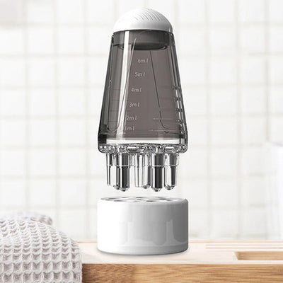 Mini peigne applicateur de liquide portable pour le cuir chevelu – peigne à massage des racines des cheveux pour l’application de traitement/médicament favorisant la pousse des cheveux.