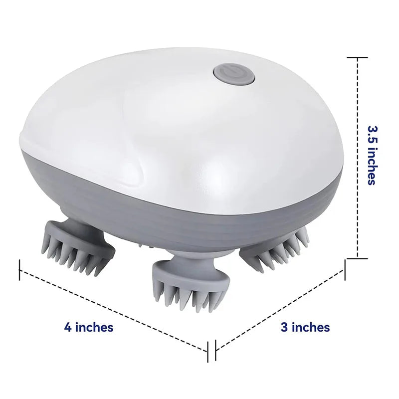 Appareil de Massage Électrique pour le Cuir Chevelu et la Tête – Massage Thérapeutique Anti-Stress, Relaxation du Corps, Soulagement des Tensions Musculaires et de la Fatigue, Outil de Massage
