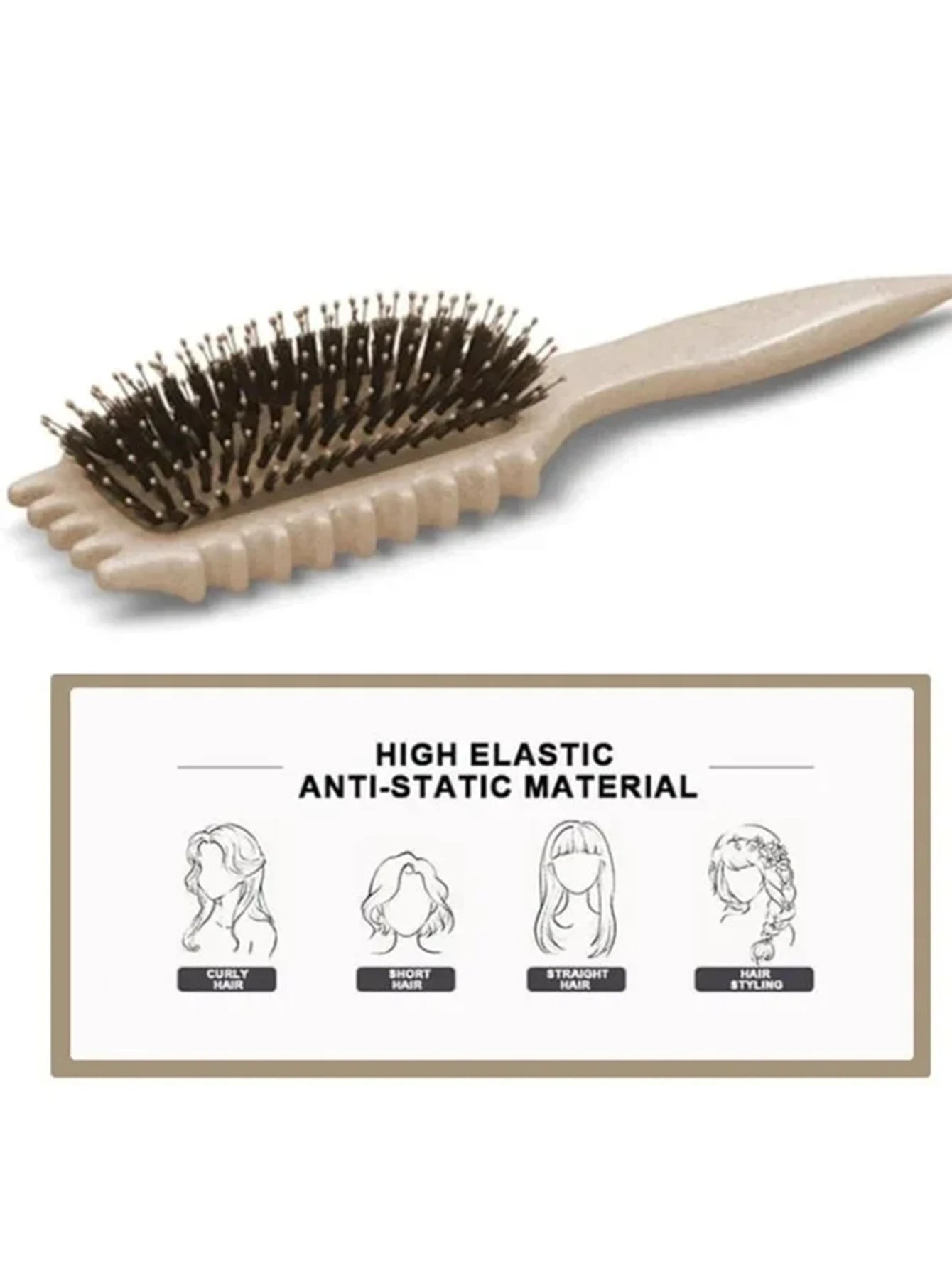 1 Brosse de Coiffage pour Définition des Boucles – Brosse Anti-Rides pour Cheveux Bouclés Humides et Emmêlés – Peigne pour Coiffer les Boucles – Outil de Styling pour Cheveux Bouclés