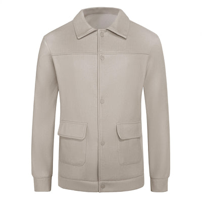 European And American Casual Wool Jacket Long Sleeve Lapel Top